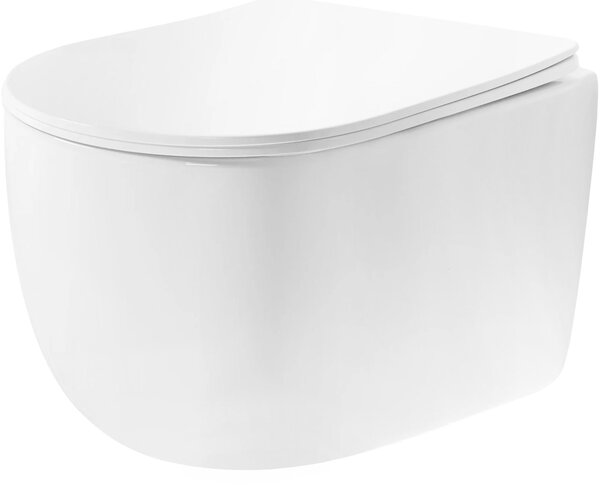 Rea Eddy, függő WC csésze Tornado Rimless 525x360x360 mm ülőkével, REA-C6560