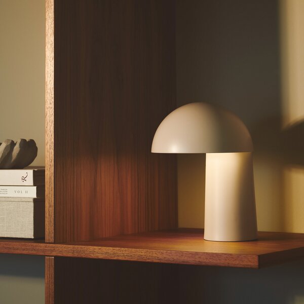 Asztali lámpa DFTP by Nordlux, Faye Portable, dimmable, Bézs, Nappali, Fém, Skandináv