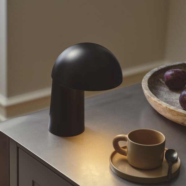 Asztali lámpa DFTP by Nordlux, Faye Portable, dimmable, Fekete, Nappali, Fém, Skandináv