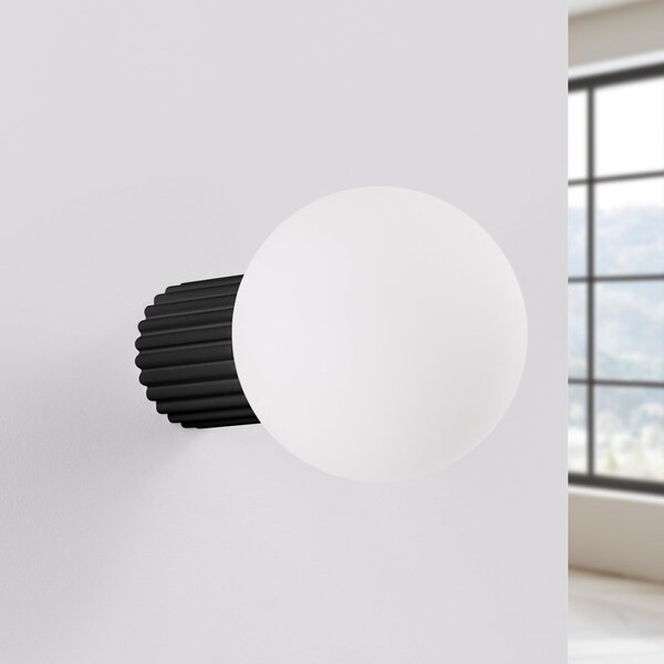 Fali Lámpa SOLLUX LIGHTING, ORBI, dimmable, Fekete, Fürdőszoba, Alumínium