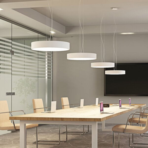 Függőlámpa Arcchio, Noabelle, dimmable, Fehér, Konyha, Fém, Modern