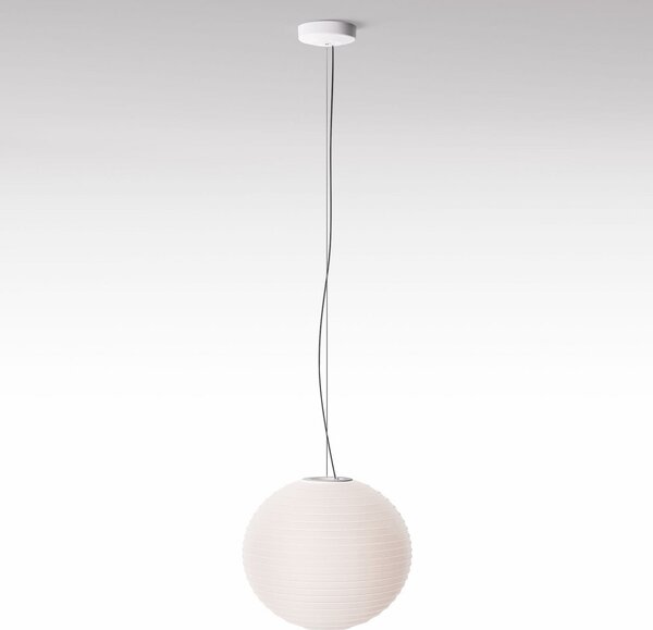 Függőlámpa Rotaliana, Flow Glass, dimmable, Fehér, Nappali, Üveg, Dizájn