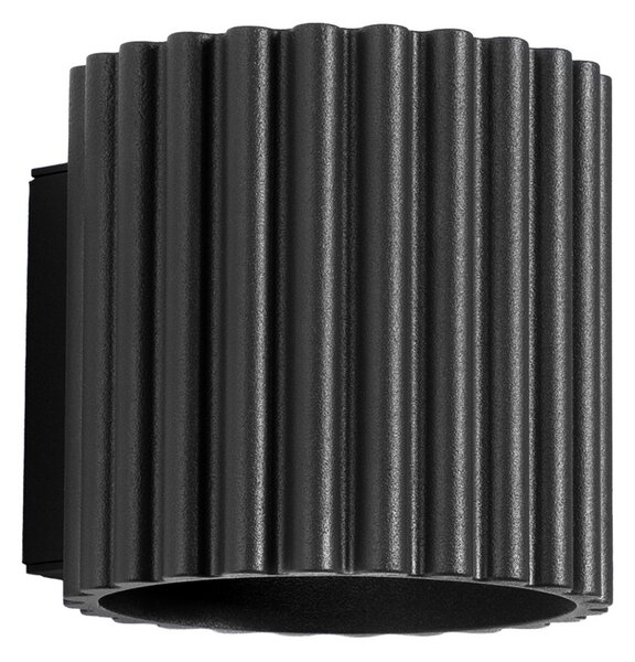 Fali Lámpa SOLLUX LIGHTING, RIBLA, dimmable, Fekete, Nappali, Alumínium