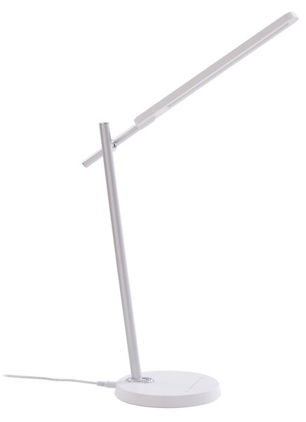 Asztali lámpa Lindby, Valtorin, dimmable, Fehér, Dolgozószoba / iroda, Műanyag, Modern