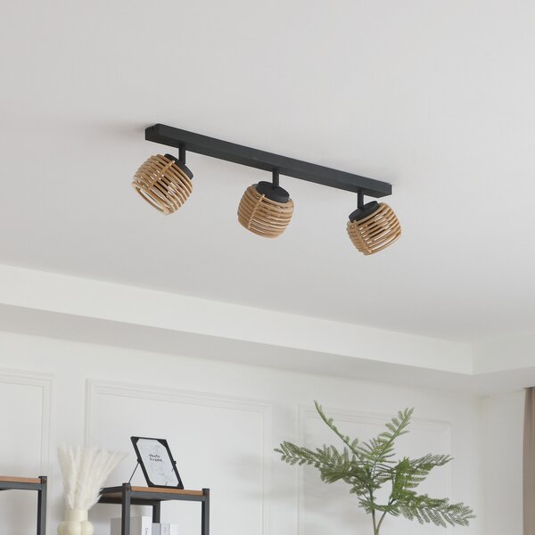Mennyezeti Lámpa Lindby, Ediz, dimmable, Fekete, Étkező, Fém, Modern