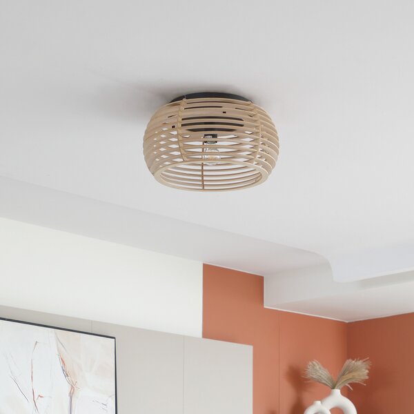 Mennyezeti Lámpa Lindby, Ediz, dimmable, Fa, Étkező, Fa, Modern