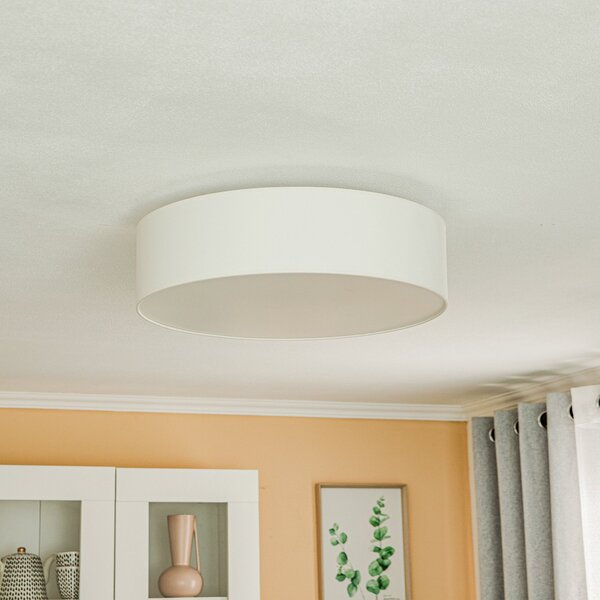 Mennyezeti Lámpa Euluna, Roller, dimmable, Bézs, Nappali, Szövet / Textília, Modern