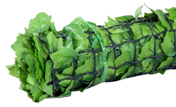 Műsövény belátásgátló, faldekoráció világoszöld 300 x 100 cm