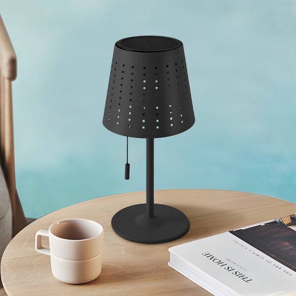 Kültéri Lámpa Lindby, Hilario, dimmable, Fekete, Erkély, Fém
