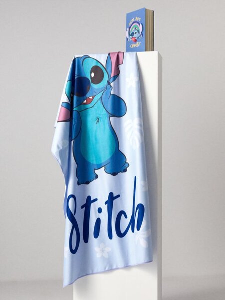 Sinsay - Gyorsan száradó törölköző Lilo & Stitch - halványkék