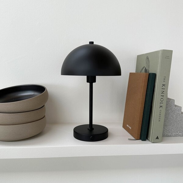Asztali lámpa Dyberg Larsen, Stockholm, dimmable, Fekete, Nappali, Fém, Skandináv