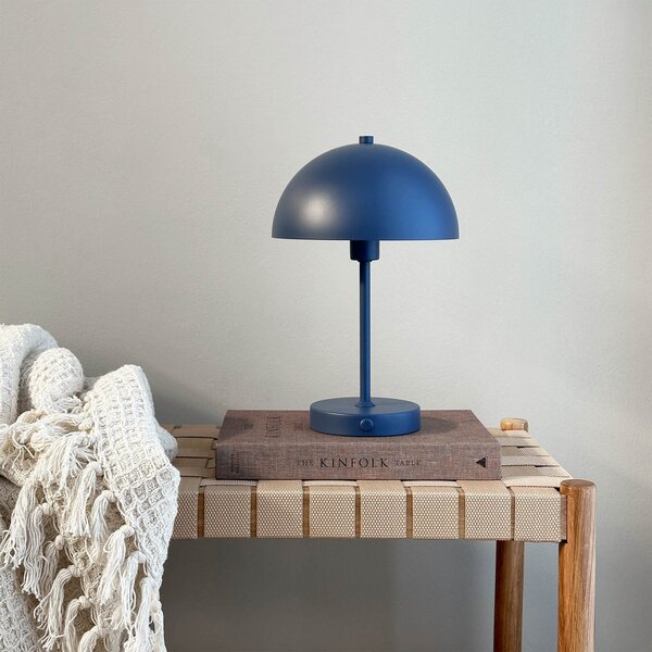 Asztali lámpa Dyberg Larsen, Stockholm, dimmable, Kék, Nappali, Fém, Skandináv