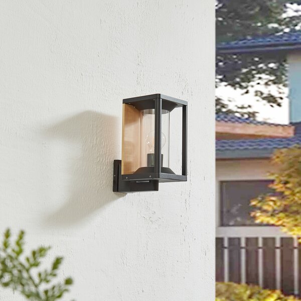 Kültéri Lámpa Lucande, Candina, dimmable, Fekete, Erkély, Alumínium, Modern