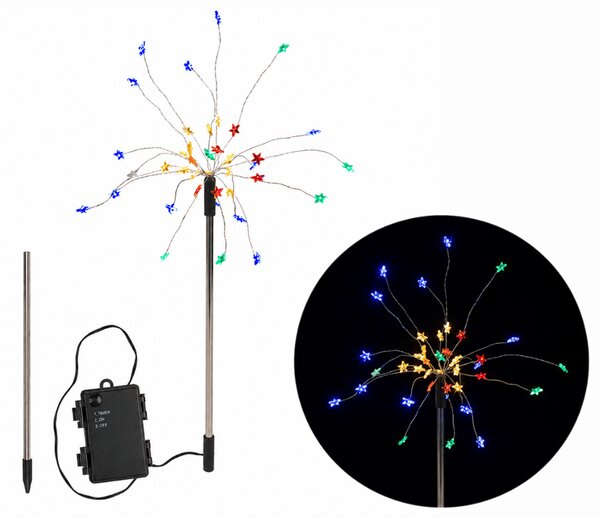 LED fények STARRY SKY 40 LED 80x30 cm, színes