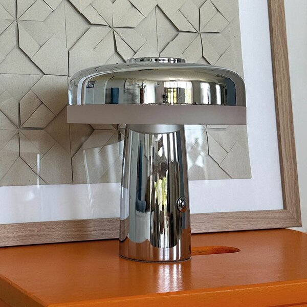 Asztali lámpa Dyberg Larsen, Porter, dimmable, Fémes, Nappali, Fém, Skandináv