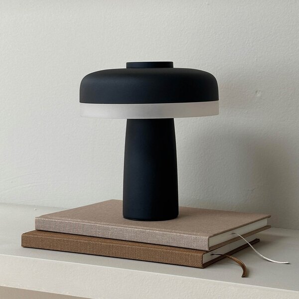 Asztali lámpa Dyberg Larsen, Porter, dimmable, Fekete, Nappali, Fém, Skandináv