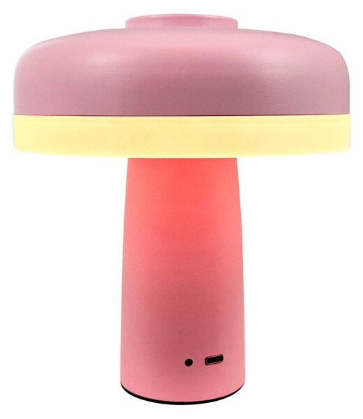 Asztali lámpa Dyberg Larsen, Porter, dimmable, Rózsaszín / Rosé, Nappali, Fém, Skandináv