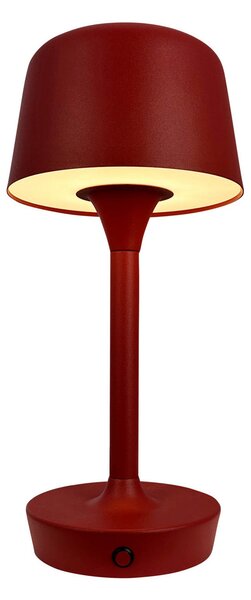 Asztali lámpa Dyberg Larsen, Flow, dimmable, Piros, Nappali, Fém, Skandináv