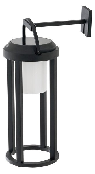 Kültéri Lámpa Lucande, Tilena, dimmable, Fekete, Erkély, Alumínium, Modern