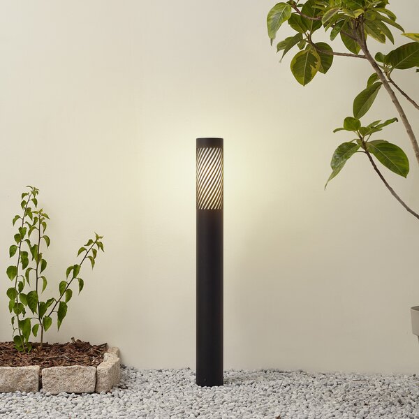 Kültéri Lámpa Lindby, Lurinda, dimmable, Fekete, Alumínium, Modern