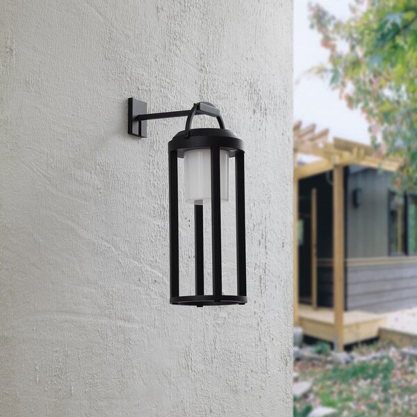 Kültéri Lámpa Lucande, Tilena, dimmable, Fekete, Erkély, Alumínium, Modern