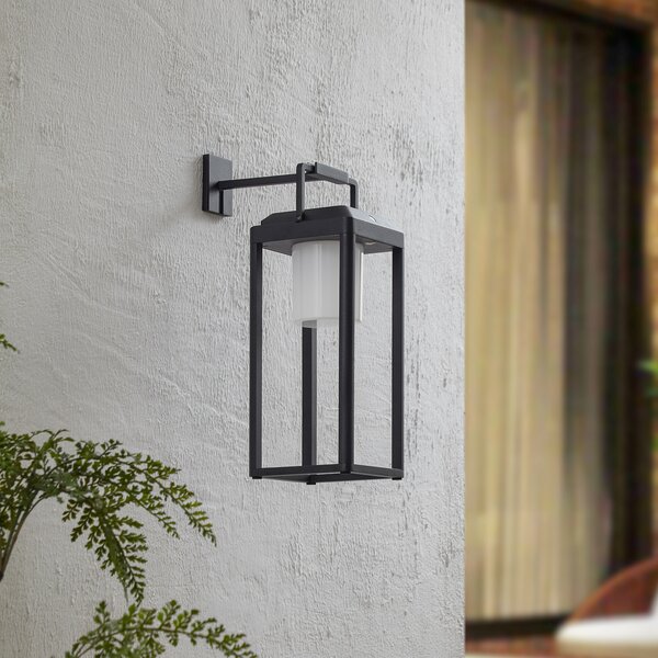 Kültéri Lámpa Lucande, Tilena, dimmable, Fekete, Erkély, Alumínium, Modern