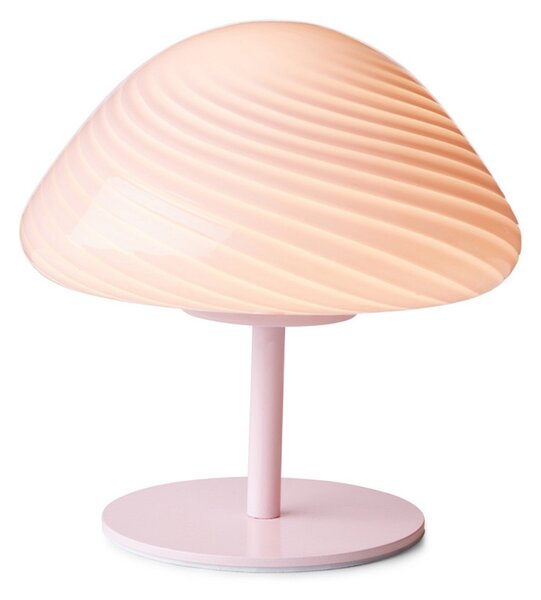 Asztali lámpa Halo Design, Rózsaszín / Rosé, Nappali, Üveg