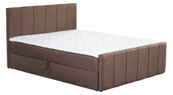 Boxspring ágy, 140x200, barna, STAR