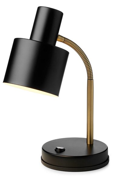 Asztali lámpa Halo Design, Fekete, Nappali, Fém