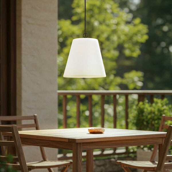 Kültéri Lámpa Lindby, Alaida, dimmable, Fehér, Erkély, Műanyag, Modern