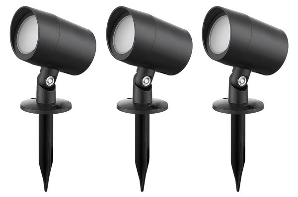 Kültéri Lámpa Lindby, Nycta, dimmable, Fekete, Erkély, Műanyag, Modern