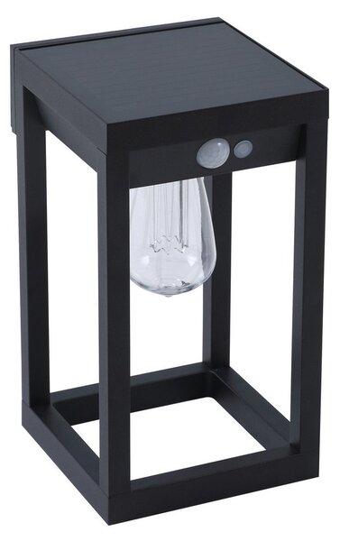Kültéri Lámpa Lindby, Enea, dimmable, Fekete, Erkély, Műanyag, Modern