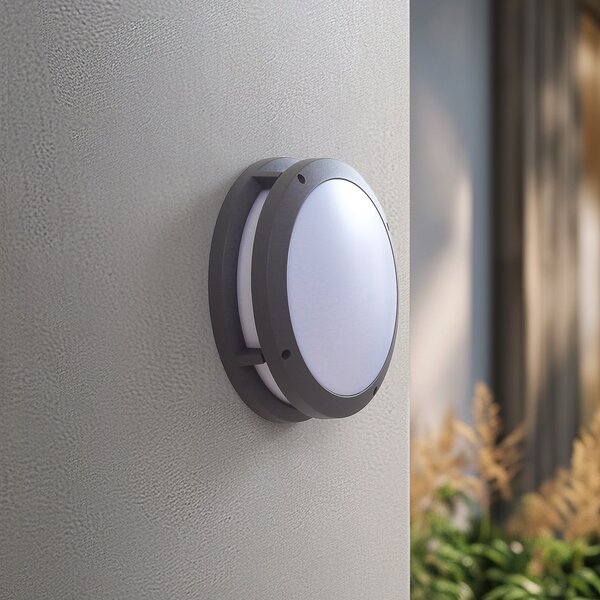 Kültéri Lámpa Lindby, Liren, dimmable, Szürke, Erkély, Alumínium, Modern