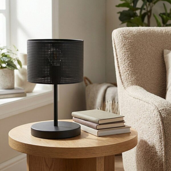 Emibig modern asztali lámpa lux fekete emi1670/ln1
