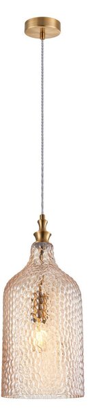Függőlámpa Lindby, Drakar, dimmable, Bézs, Nappali, Üveg, Vintage
