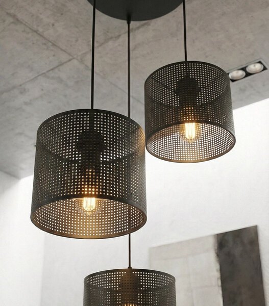 Emibig modern függeszték lux fekete emi1670/3prem