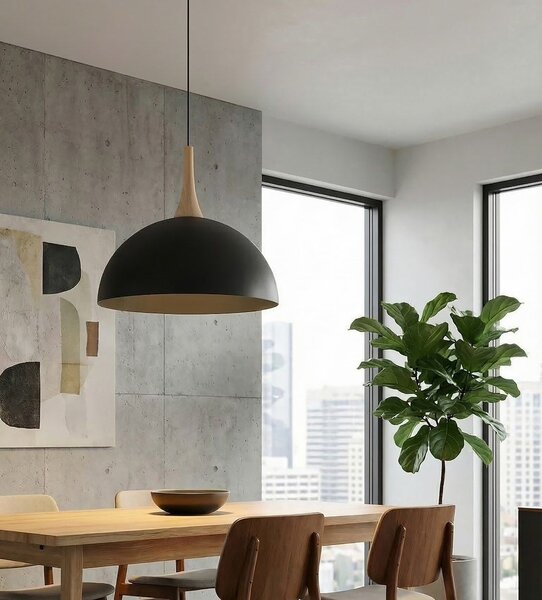 Emibig modern skandináv függeszték nautica fekete emi1670/1l