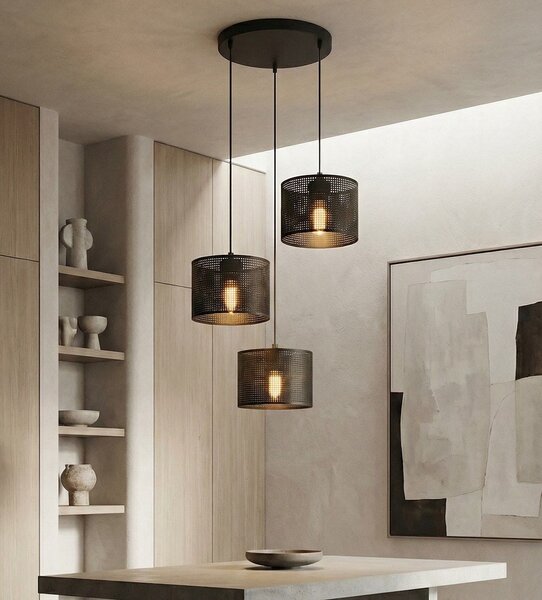 Emibig modern függeszték lux fekete emi1670/3prem