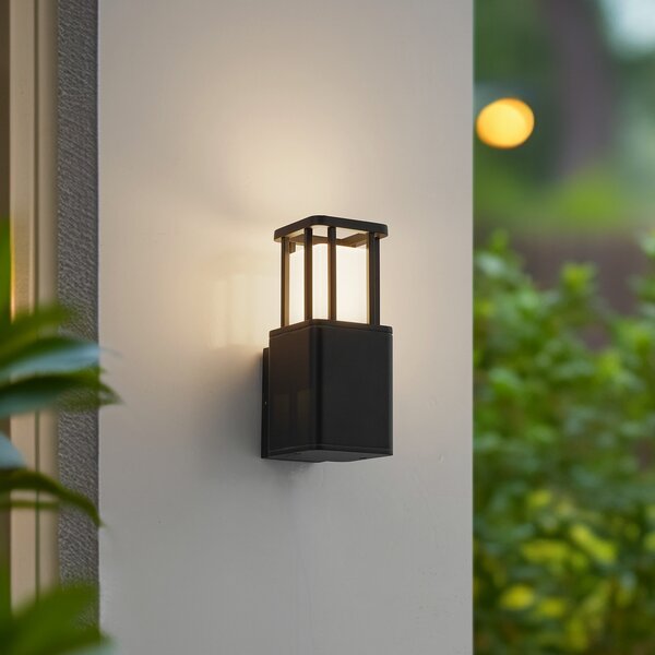 Kültéri Lámpa Lucande, Dakil, dimmable, Fekete, Terasz, Alumínium, Modern