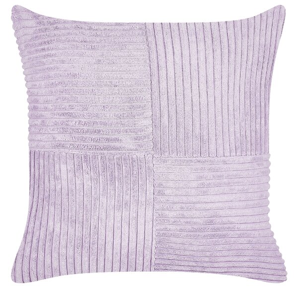 2 db díszpárna MILLET Kordbársony 43 x 43 cm Lila Geometrikus mintás