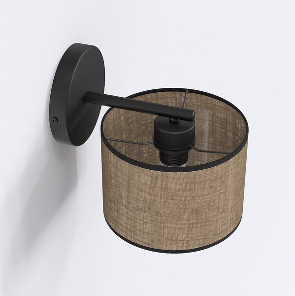 Emibig modern fali lámpa eco barna fekete emi1657/k1