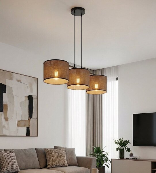 Emibig modern függeszték eco barna fekete emi1657/3