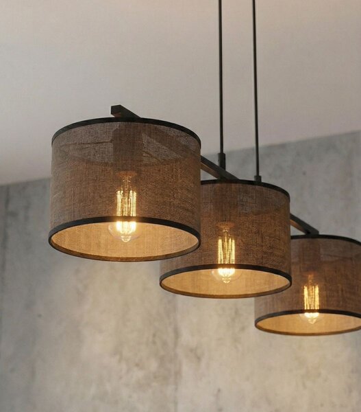 Emibig modern függeszték eco barna fekete emi1657/3