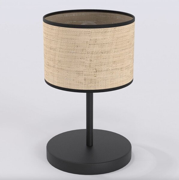 Emibig modern asztali lámpa eco barna fekete emi1654/ln1
