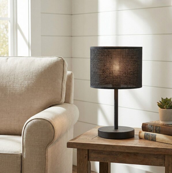 Emibig modern asztali lámpa eco fekete emi1655/ln1