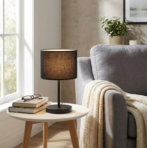 Emibig modern asztali lámpa eco fekete emi1655/ln1