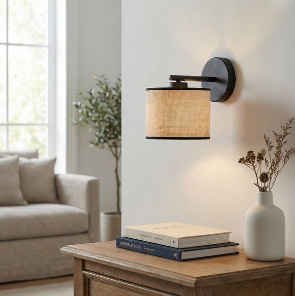 Emibig modern fali lámpa eco barna fekete emi1654/k1