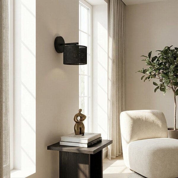 Emibig modern fali lámpa eco fekete emi1655/k1