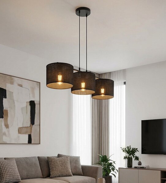 Emibig modern függeszték eco barna fekete emi1655/3