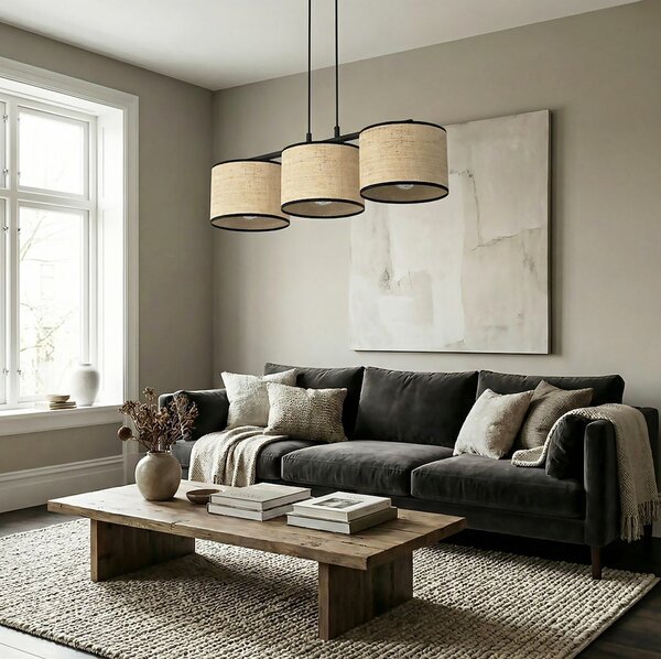 Emibig modern függeszték eco barna fekete emi1654/3